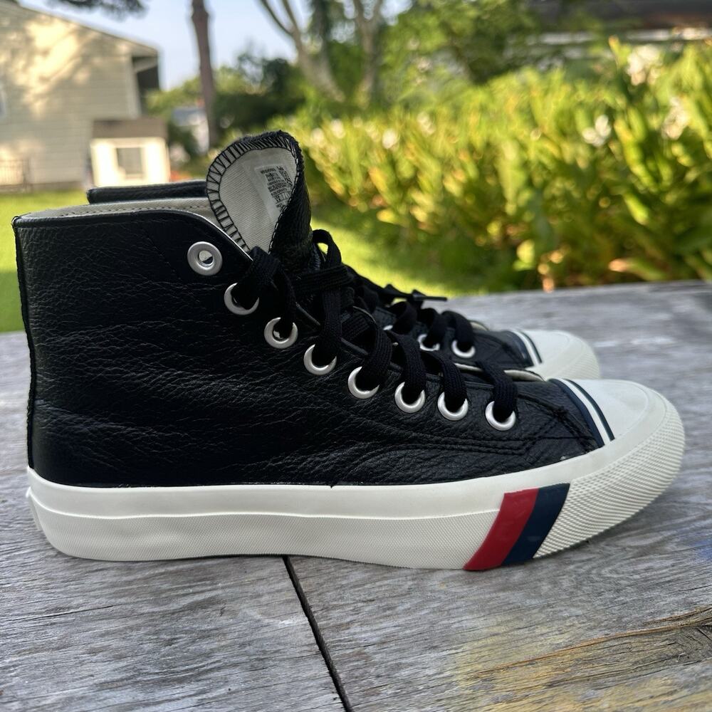 Pro-Keds Royal Hi Leather Black PH64114 Men’s 6.5 Sneakers 220